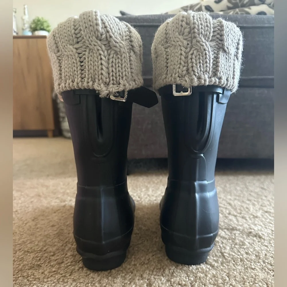 Hunter Original Short Rain Boot with Boot Sock - Picture 4 of 8